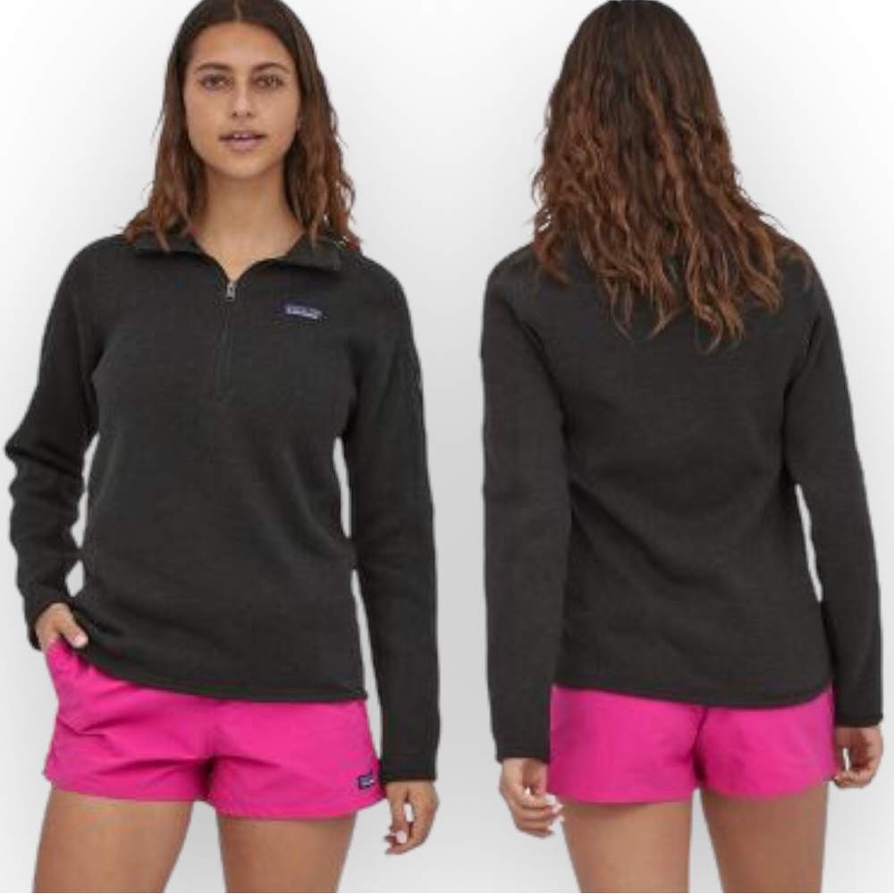 Patagonia 1/4 Zip Black Better Sweater Pull Over Size Large